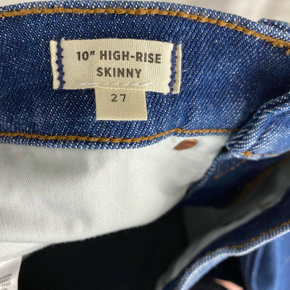 Madewell 10" High-Rise Skinny Jeans in Winston Wash-27 - Picture 3 of 6